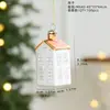 Colgantes para decoración de árbol de Navidad de productos nuevos transfronterizos, pequeños adornos colgantes creativos pintados a mano con vidrio, decoraciones de ambiente temáticas de erizo y oso