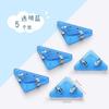 Clip Lateral Simple Ángulo Recto Grapadora Ángulo de Protección Clip Triangular Pequeño Artefacto de Almacenamiento de Papeles de Examen Ángulo Anti-doblado de Libro