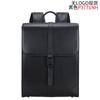 Mochila de cuero para hombre de moda, para negocios, para ir al trabajo, mochila de cuero, bolsa para computadora ligera y a la moda, gran capacidad, mochila casual, Negra