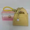 Mini monedero, Porta llaves de coche, Bolso de mano pequeño, Llavero, Billetera pequeña de cuero PU, Colgante