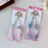 Coroa Cravejada de Diamantes, Corrente de Celular com Contas de Cristal, Pingente para Chave de Carro, Acessório para Bolsa, Decoração de Capa de Celular, Pequeno Presente no Atacado