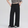 Pantalones deportivos casuales de verano para mujer talla grande, de secado rápido, pierna recta, con efecto de caída, pantalones largos de fitness holgados, pantalones de Pilates y yoga