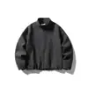 Chamarra de trabajo ButterTiger retro de espiguilla con cuello alto para hombre, estilo suelto y maduro, abrigo de lana JK99