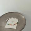 Pulsera de plata de ley s925 estilo coreano estilo coreano de alta gama sentido de la minoría sentido del color cara sonriente con cuentas 2023 nuevo para mujer