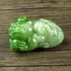 Ornamento de Mão Pixiu Grande Mãe e Filho de Jade Sintético, um Ornamento de Dama Tomando Banho, uma Peça para Encontrar uma Pessoa de Sorte, Inclui uma Corda