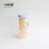 Lata Plástica Transparente Espiral Boca 85mm 900ml Embalagem de Armazenamento para Chá Aromatizado, Oleaginosas e Grãos Diversos Lata Selada Lata de Plástico Pet