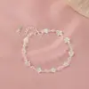 Pulsera Floral de Temperamento para Mujer Versátil Dulce Diseño Fresca Moda Pulsera de Mano con Cuentas de Flores Pequeñas Nuevo Estilo 2026