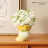 Ramo de tulipanes, decoración de mesa de resina, regalo para el Día del Maestro, arreglo floral para vinoteca, maceta de suculentas para mamá