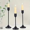 Juego de 3 y 6 Piezas de Portavelas de Hierro Estilo Nórdico Ins Vintage, Decoraciones de Velas para Cenas Románticas a la Luz de Velas de Boda en la Mesa del Comedor