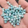 Cuentas Redondas Turquesa Azul Imitación Cuentas Sueltas de Jade Imitación Blanco Azul 6mm Pulsera Collar Accesorios para Joyería Cuentas Hechas a Mano