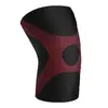 Rodillera de punto de nailon para baloncesto running protector elástico de compresión para pierna rodillera talla grande transpirable antideslizante rodillera de bádminton