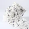 Cinta de Chifón Estampada con Adorno Floral Pequeño Accesorios para el Cabello Lazo DIY Cinta para Sombrero de Paja Correa de Embalaje para Caja de Regalo