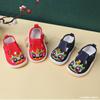 Zapatos Nuevos de Bebé Cabeza de Tigre para Primavera y Verano, Zapatos de Lona para Bebé con Suela de Mil Capas para Niños, Zapatos de Bebé con Película Completa Bordada, Zapatos de Tela