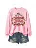 Sudadera de Otoño e Invierno para Mujer, Moda Versátil, Galletas de Navidad de la Abuela, Estación Independiente de Lista de Deseos de Amazon