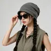 Gorro de Inverno, Chapéu Quente para Homens e Mulheres, Gorro de Tricô Soltinho com Forro de Fleece, Chapéu para Ciclismo de Outono e Inverno, Circunferência Craniana Grande, Faz o Rosto Parecer Menor