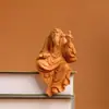 Cipreste Cliff Taihang Laozi Pregando Ornamento Escultura em Madeira Maciça Decoração para Pendurar Laozi Pregando Casa Estilo Chinês Acessório de Mesa
