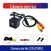 Câmera de Ré Retrovisor para Carro à Prova d'Água Universal Estilo Coreano Visão Noturna Starlight Câmera de Carro Ahd Ccd