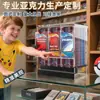 Dispensador de Tarjetas Acrílico Transparente a Prueba de Polvo Anime Caja de Almacenamiento de Tarjetas Acrílicas Gruesa Pokemon Ultraman