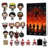 Caixa de Presente Calendário de Contagem Regressiva de Natal Temática Stranger Things Transfronteiriça Pingente de Acrílico Stranger Things