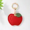 Llavero Colgante de Cuero de Frutas Cereza Manzana Melocotón Popular de Venta Caliente Transfronteriza Funda Protectora para Airtag Colgante de Bolsa