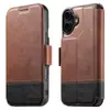 Funda de piel para teléfono plegable Iphone18Promax con ranura para tarjeta, succión magnética, soporte de carga inalámbrica dos en uno