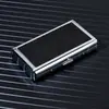 Estojo de Cigarro Criativo e Estiloso com Três Compartimentos para Cigarros Normais, Médios e Finos, Porta-Cigarro Personalizado, Caixa de Cigarros da Moda, Estojo de Cigarro Portátil de Metal e Couro