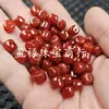 Cuentas de jade de corte recto color rojo sangre estilo vintage, cuentas sueltas, cuentas cilíndricas de jade de cuarcita rojo brillante, cuentas espaciadoras y accesorios para la fabricación de joyas