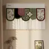 Funda de aire acondicionado de pared con cortina cortavientos de velcro, cubierta de viento anti-golpe directo para aire acondicionado de pared de uso doméstico, cortina impresa de terciopelo