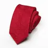 Corbata coreana para hombre, formal, informal, de negocios, para boda, estrecha, de 6 cm, con estampado de cachemira y anacardo, venta al por mayor de fábrica