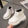 Botas Martin Nuevas para Niños Primavera y Otoño 2024 Botas de Cuero para Niños Botines para Niñas Estilo Británico Moda Botas Individuales Transfronterizo