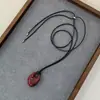 Colar Pingente Oval de Prata com Design de Nicho Coreano para Mulheres Moda Retrô Simples Versátil Corrente para Suéter Gota d'Água
