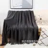 Manta de sofá de estilo nórdico manta para siesta en la oficina manta tejida de lana con borlas casual para aire acondicionado manta pequeña
