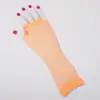 Guantes Largos de Red para Discoteca Verano Calados Elásticos Red Seca Guantes de Baile Sexy Guantes de Media Dedos para Mujer