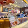 Llavero Creativo de Arena de Deriva Oceánica Infundida con Aceite Flotante Exquisito Lindo Colgante para Llaves de Coche Accesorio para Mochila