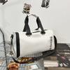 Nova bolsa de viagem de curta distância, grande capacidade, bolsa de viagem feminina leve, bolsa de ginástica esportiva separada para seco e molhado