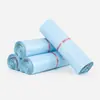 Bolsas de Embalaje Express de Nuevo Material Impermeable Espesado Color Azul Leche para Comercio Electrónico, Tamaños Pequeños y Medianos, Bolsas de Mensajería Autoadhesivas al por Mayor