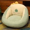 Soporte lumbar con cojín, respaldo integrado, silla de oficina para estar sentado mucho tiempo, cojín para glúteos, estudiante, aula, hogar, cojín de suelo, futón, suave