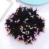 Elásticos de Cabelo Coloridos de 3 Fios Estilo Mori Coreano de Alta Elasticidade para Meninas, Acessórios de Cabelo para Rabo de Cavalo, Enfeites de Cabelo Tecidos à Mão