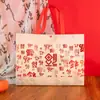 Bolsas de Tela No Tejida con Temática de Fortuna para Regalos de Año Nuevo, Bolsas de Regalo Engrosadas para Tabaco y Alcohol, Bolsas de Regalo de Año Nuevo al por Mayor en Stock