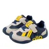 Outono e Inverno Novo Estilo Sapatos Casuais Infantis Moda para Meninas Bloqueio de Cor Malha Respirável Antiderrapante para Meninos Esportes Bebê Tendência