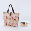 Sacola de Compras Dobrável Ecológica com Impressão Personalizada, Armazenamento Portátil, Brinde Promocional, Bolsa Tote Dobrável de Tecido Oxford