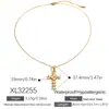 Collar transfronterizo de acero de titanio, collar cruzado de lujo ligero de nicho con incrustación de circón en forma de corazón, cadena para la clavícula impermeable Yuhui chapada en oro real