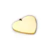 Accesorios de joyería personalizados de acero inoxidable transfronterizos corazón de melocotón liso patrón grabado diy colgante collar colgante venta al por mayor