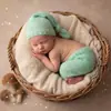 Ropa de estilo elfo tejida a mano con mohair para fotografía infantil, de punto para fotos de bebé, nueva, transfronteriza
