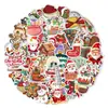 Pegatinas Navideñas Nuevas Transfronterizas 100 Dibujos Animados Decoración de Regalo Navideño Vinilo Pegatinas Navideñas de Vinilo