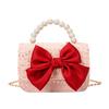 Nueva Bolsa de Hombro Linda para Niños de Jardín de Infancia Niñas Infantil Perla de Mano Lazo Pu Bandolera Monedero