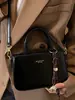 Bolso Cruzado de un Solo Hombro Nuevo de Color Sólido Versátil 2024, Bolso Cuadrado Pequeño, Bolso Vintage para Mujer, Bolso Pequeño Simple para el Trabajo
