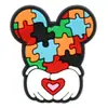 Amazon Serie de Rompecabezas del Autismo Dijes para Zapatos, Accesorios para Zapatos de Goma Blanda de PVC, Hebillas para Zapatos, Decoraciones para Zuecos