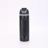Nova garrafa de água térmica colorida de aço inoxidável 304, portátil com alça e tampa flip-top, adequada para uso ao ar livre e esportes, e pode ser personalizada