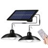 Luz de Calle Solar, Bombilla LED de una Cabeza, Bombilla de Luz Doble para Interiores y Exteriores, Panel Solar, Luz Solar